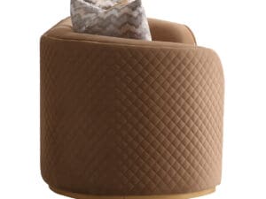 Michael Amini Ariana Sofa Caramel Gold1