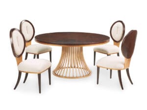 Michael Amini Camellia Field Round Dining Table