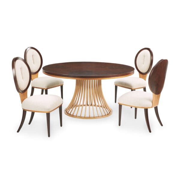 Michael Amini Camellia Field Round Dining Table