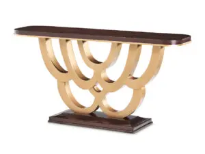 Michael Amini Camellia Field Console Table