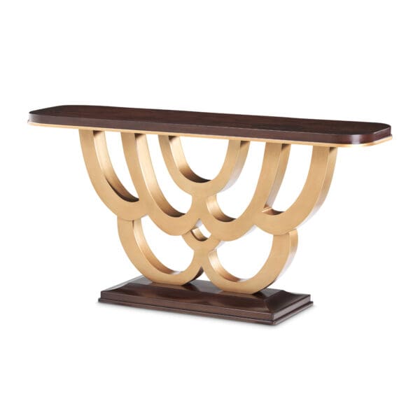 Michael Amini Camellia Field Console Table