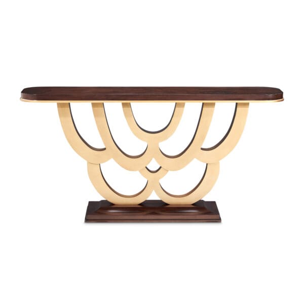 Michael Amini Camellia Field Console Table