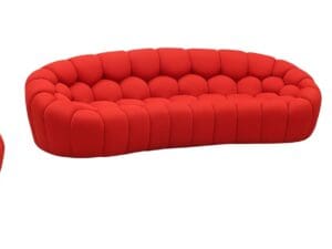 JM Furniture Fantasy Sofa Set in Red