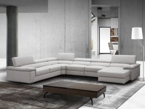 JM Furniture Kobe Sectional Silver Grey2