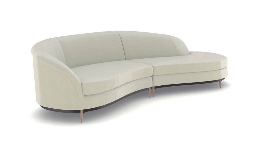 Threes Caracole Threes Company 2PC Sectional Cream - Unique Furniture