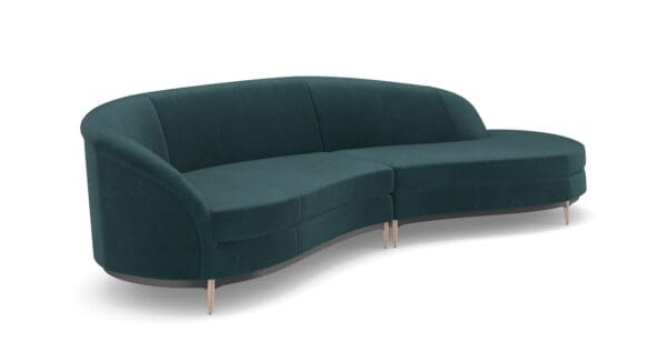 Caracole Threes Company 2PC Sectional Blue