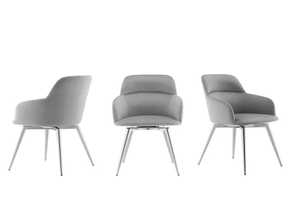 Casabianca Pirouette Dining Chair Gray
