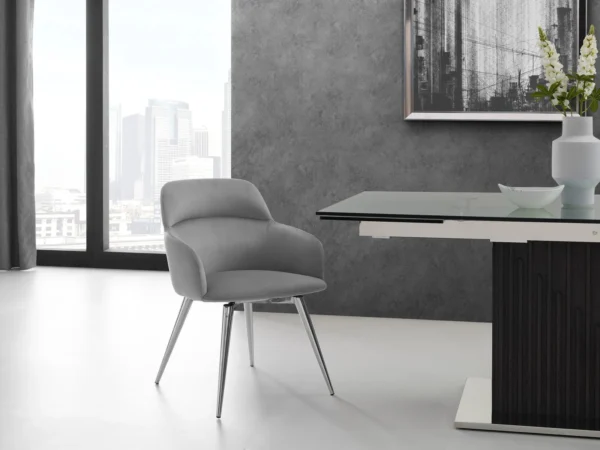 Casabianca Pirouette Dining Chair Gray