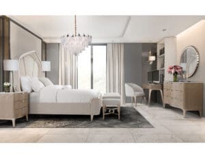 Michael Amini Malibu Crest Curved Panel Bed