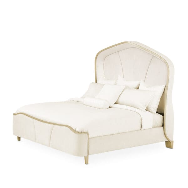 Michael Amini Malibu Crest Curved Panel Bed