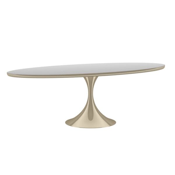 Caracole Semper 96 Oval Gold Dining Table