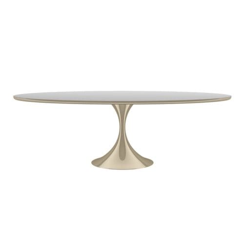 Caracole Semper 96 Oval Gold Dining Table1 Caracole Semper 96 Oval Gold Dining Table