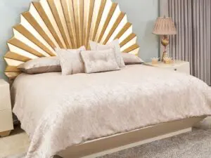 Michael Amini Fantosini Fan Bed Gold