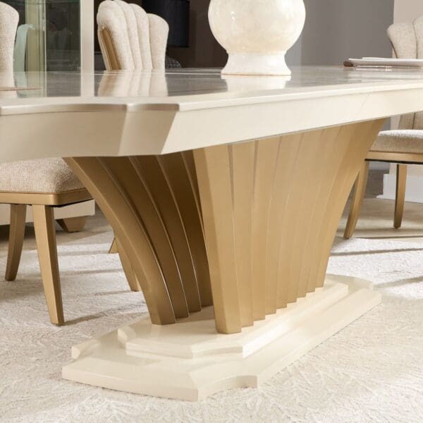Michael Amini Fantosini Gold Dining Table